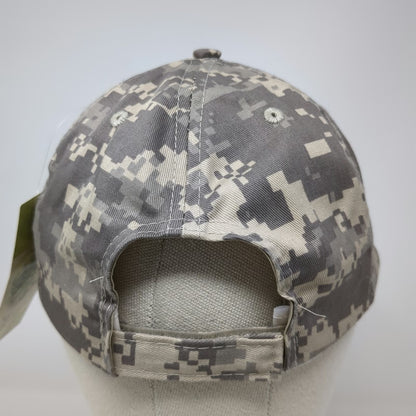 Apollo Dietz & Watson Digital Camo Hat Gray Baseball Cap OS USA Flag Embroidered