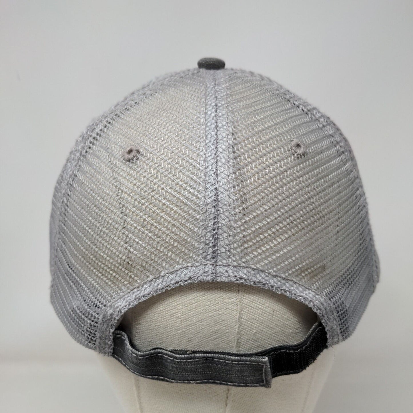 Rockwater Energy Solutions Strapback Trucker Hat Gray OSFA Mesh Back Distressed