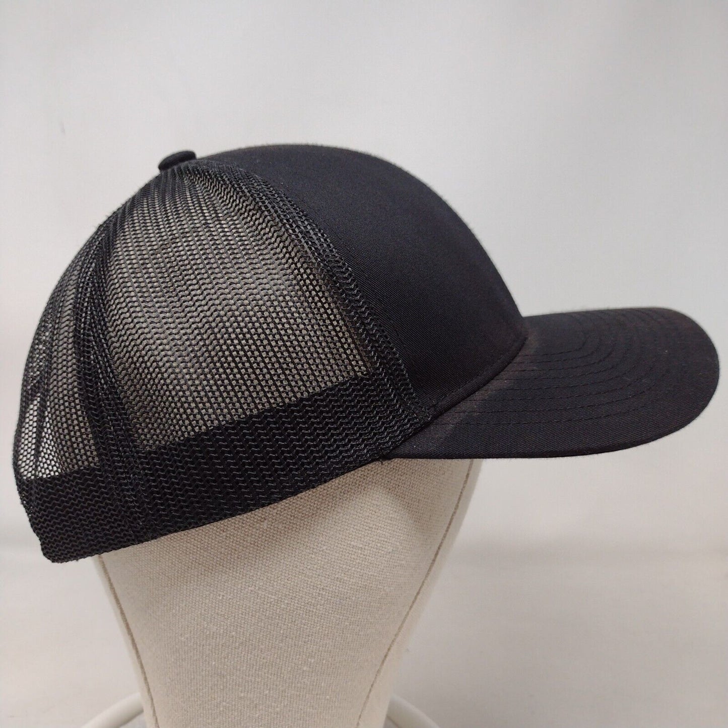 Winspear Construction Snapback Trucker Hat Black OSFA Mesh Back Solid