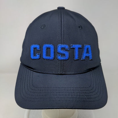 Costa Strapback Hat Blue One Size Adjustable Vent Holes 6 Panel