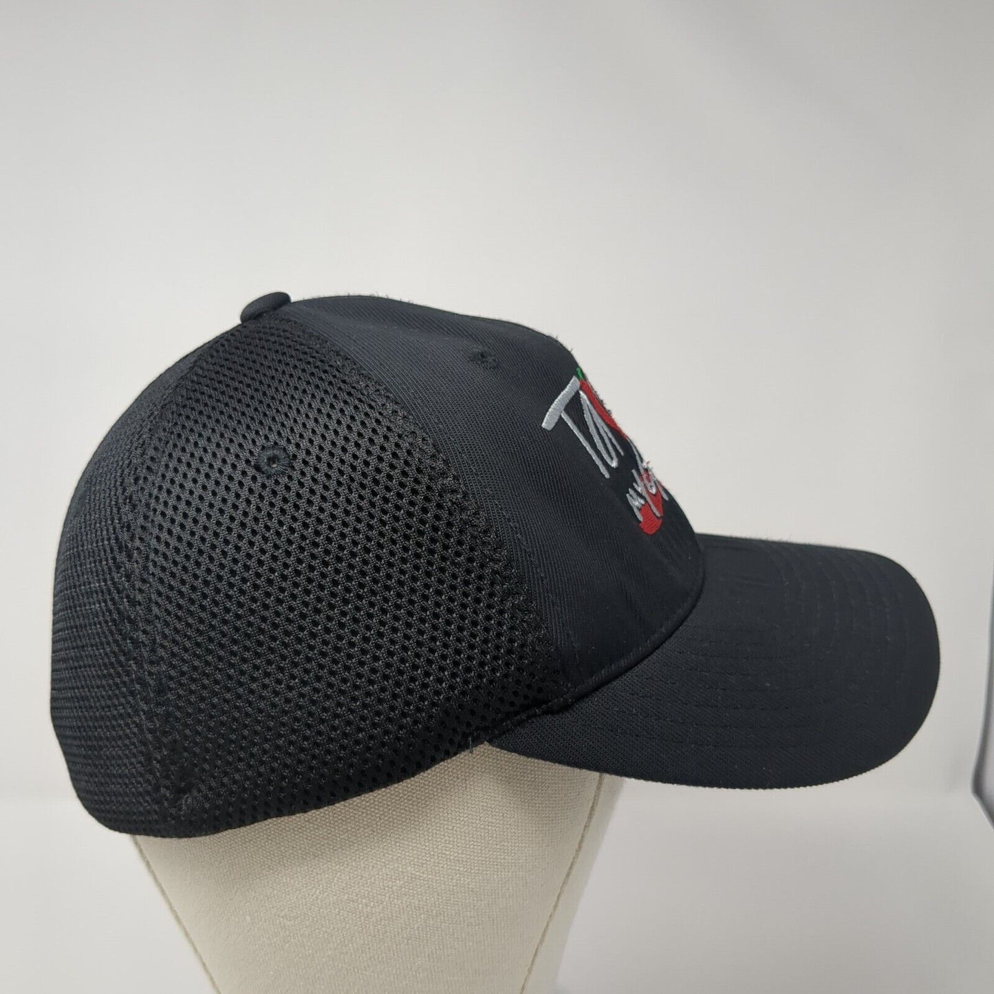 Tacos My Guey Fitted Baseball Cap Black L/XL Mesh Back Flexfit Yupoong