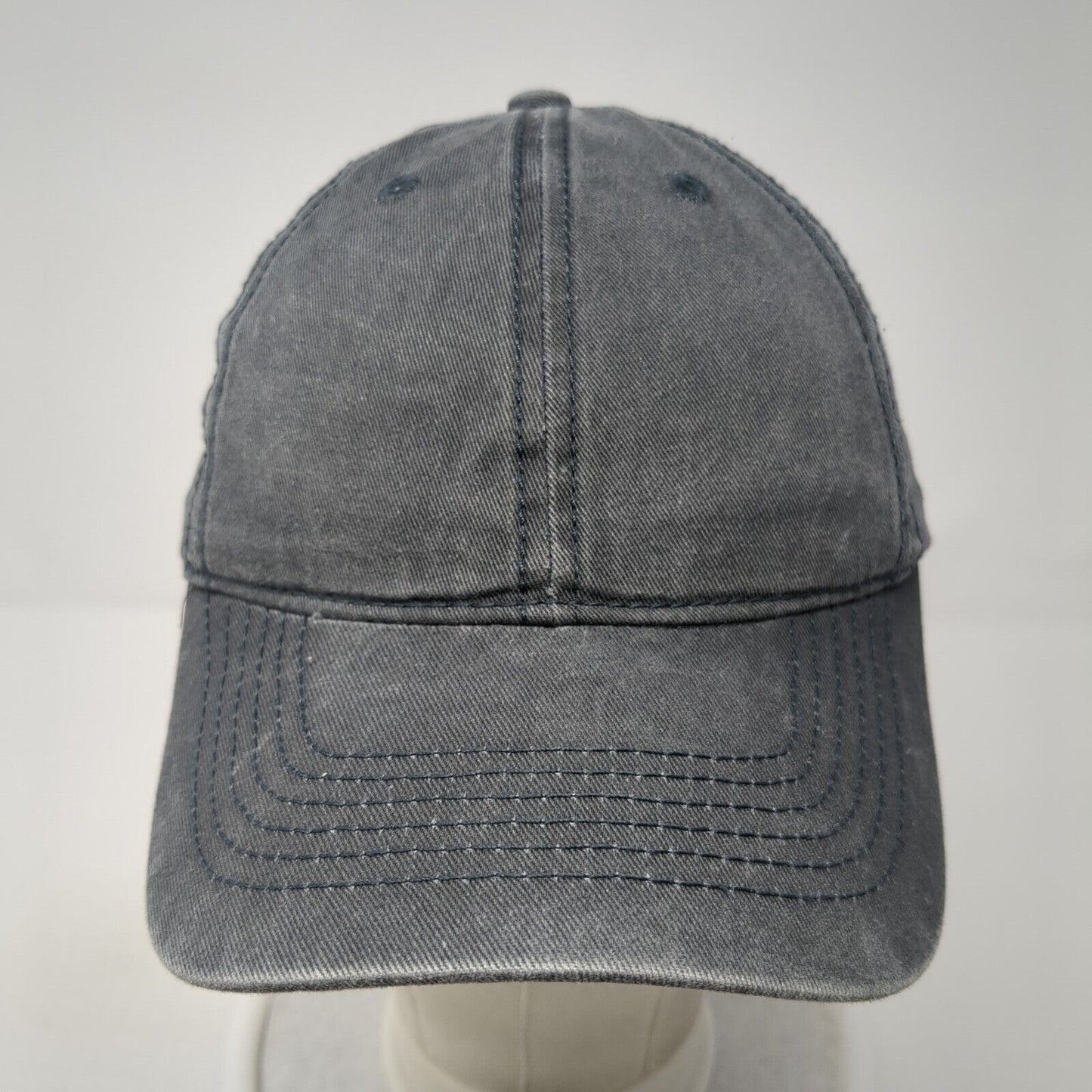 David And Young Slideback Hat Gray One Size Solid Blank Outdoor 6 Panel