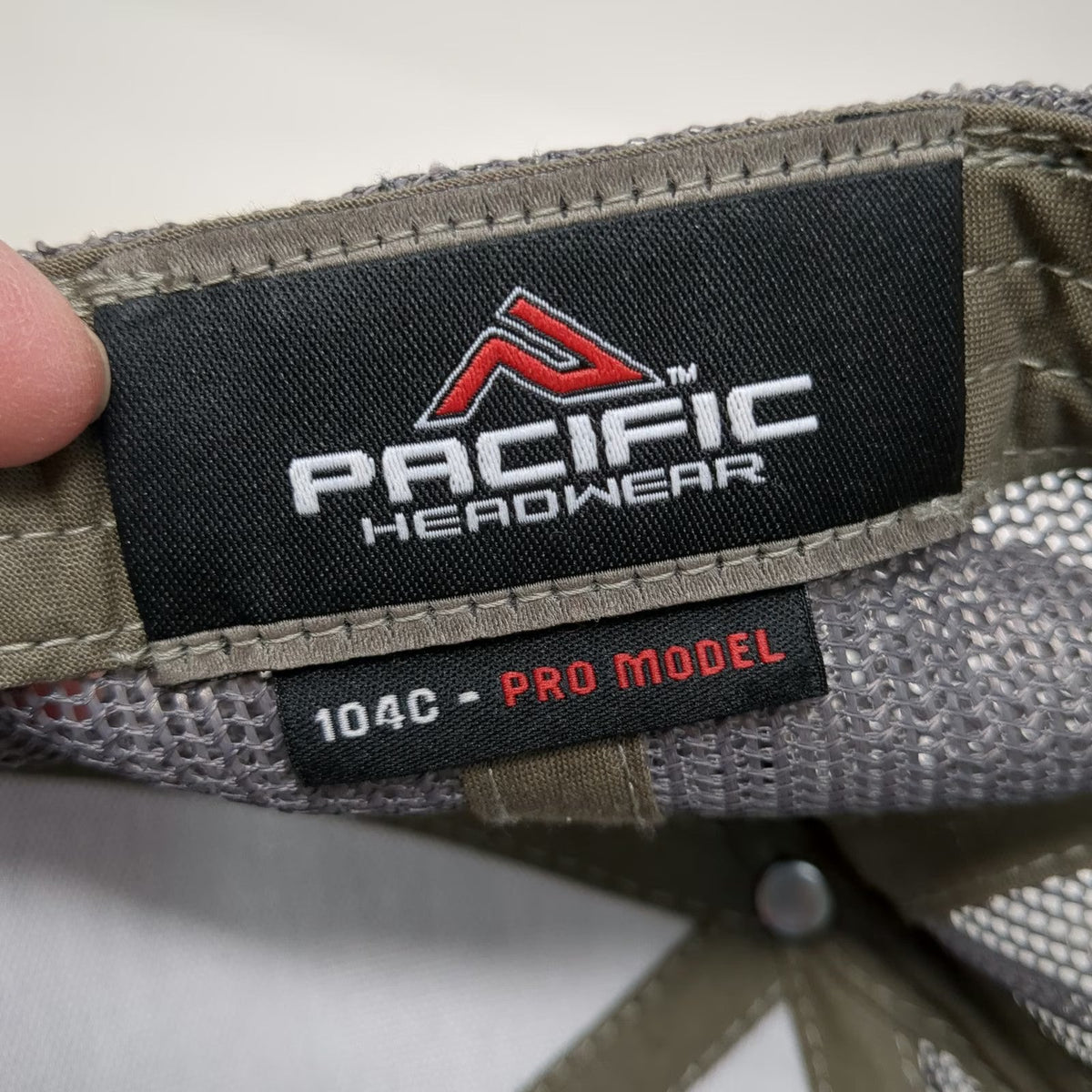 Pacific Headwear Trucker Hat Black Gray Orange One Size Mountain Brace Systems