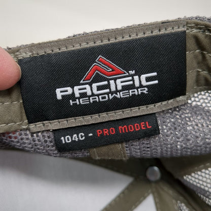 Pacific Headwear Trucker Hat Black Gray Orange One Size Mountain Brace Systems