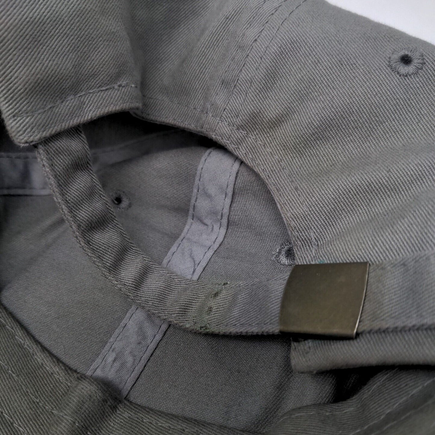 Take Me With You Slideback Hat Gray OSFA Adjustable Embroidered Distressed