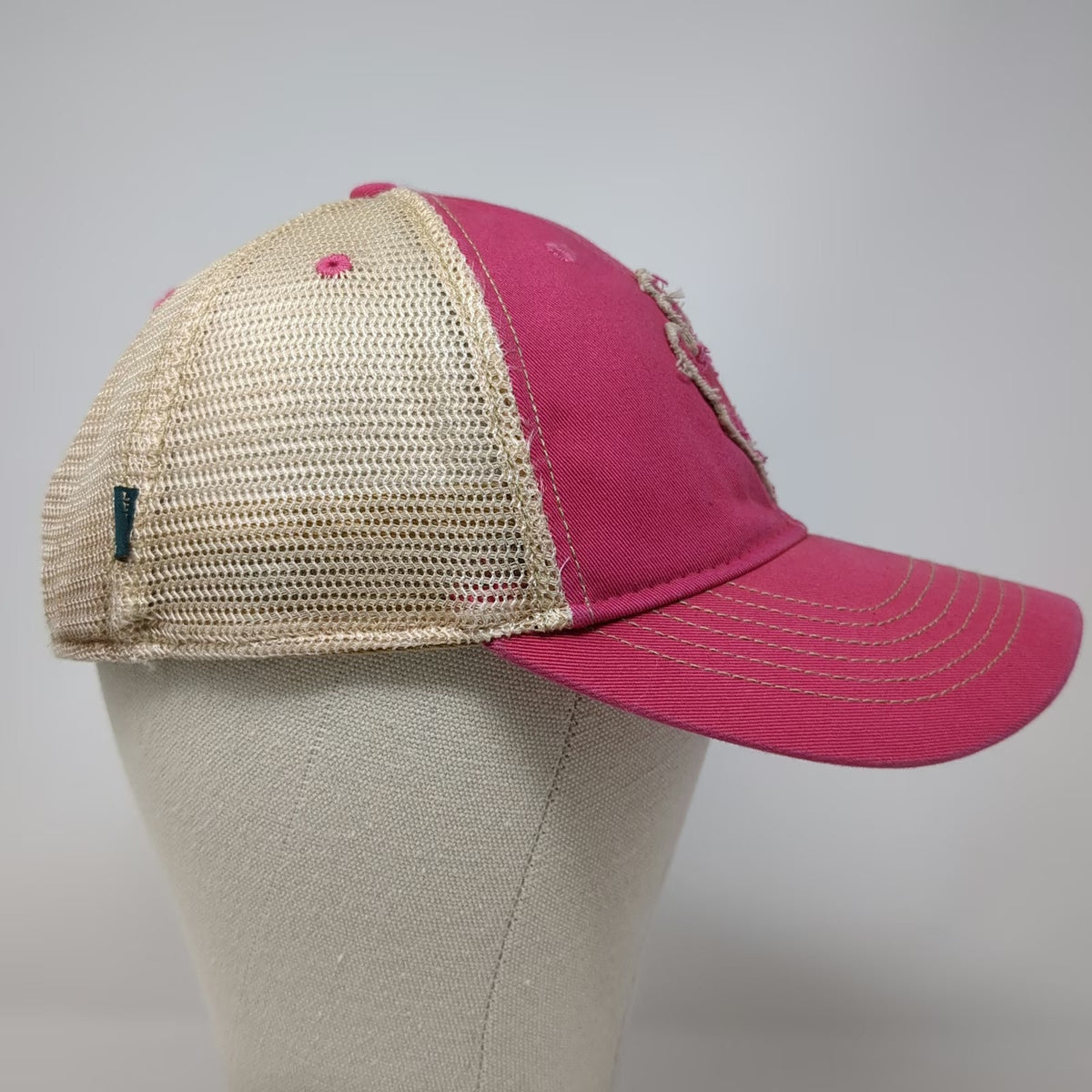 Legacy Pink Trucker Hat One Size Jackson Hole Wyoming Bucking Horse Snapback