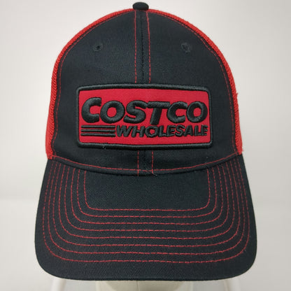 Bamko Costco Wholesale Trucker Hat Black Red One Size Mesh Snapback Patch Logo