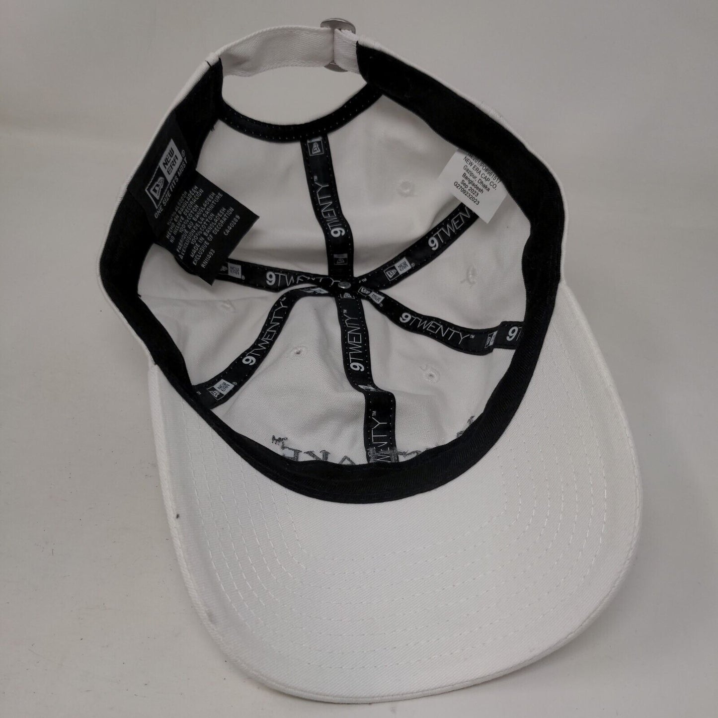 West Lake Slideback Hat White OSFM Embroidered Solid New Era 9Twenty