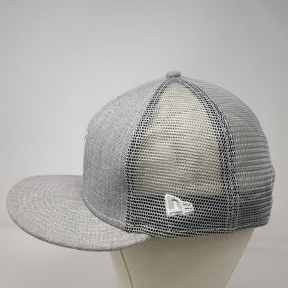 New Era MLB San Francisco Giants Trucker Hat Gray One Size SF Logo Mesh Snapback