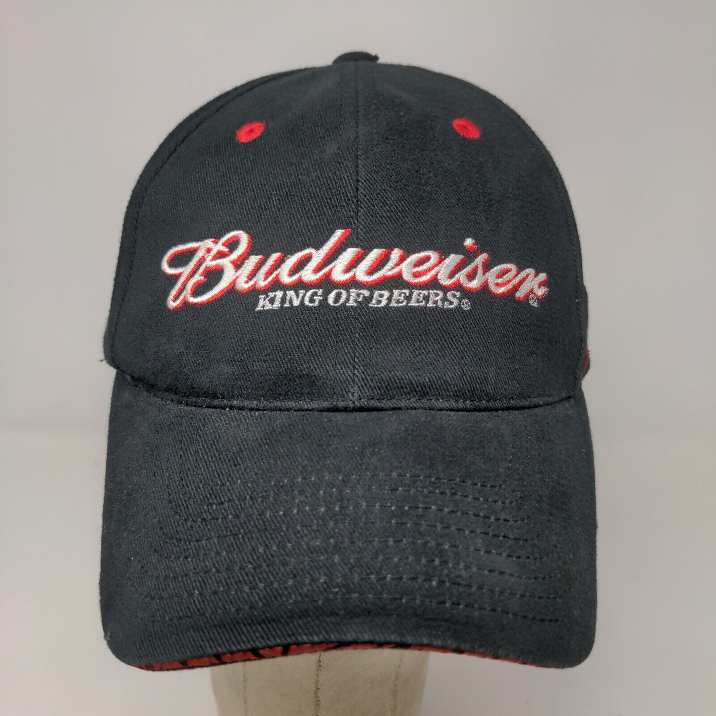 Chase Authentics Men's Strapback Hat Black Dale Earnhardt Jr Budweiser #8 Logo