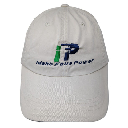 Idaho Falls Power Strapback Hat Tan OS Adjustable Embroidered Port Authority