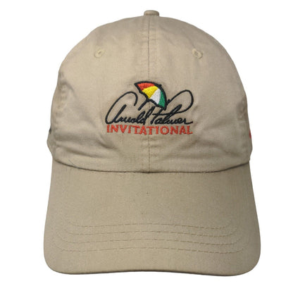 Arnold Palmer Invitational Bay Hill Strapback Hat Tan One Size Classic Fit Ahead