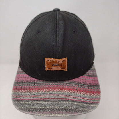 Vans Leather Patch Snapback Hat Multi OSFA Adjustable Colorblock