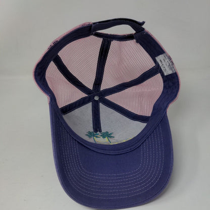 South Beach Miami Florida Strapback Trucker Hat Multi One Size Mesh Back