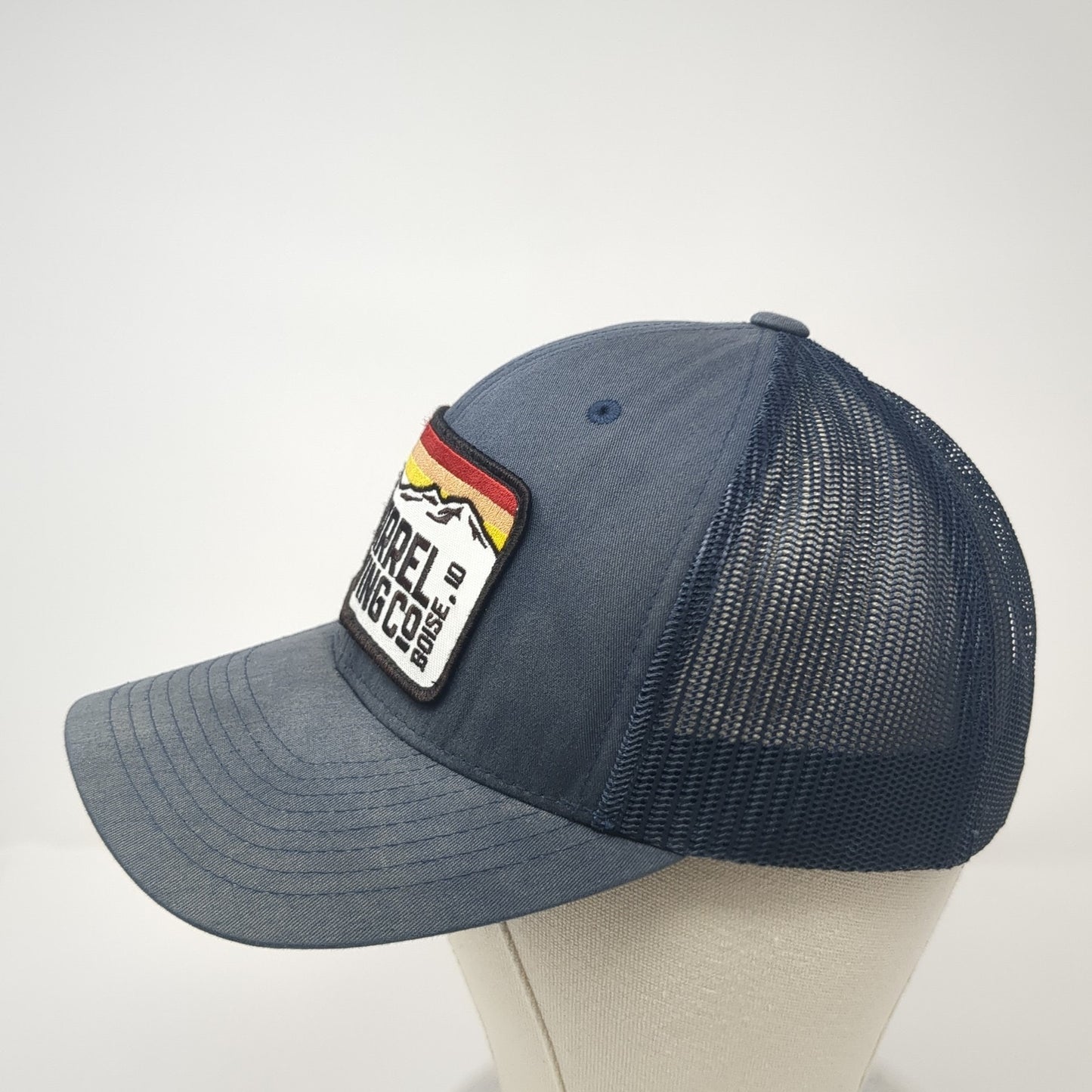 10Barrel Brewing CO Boise ID Trucker Hat Blue OS Adjustable Mesh Back Yupoong