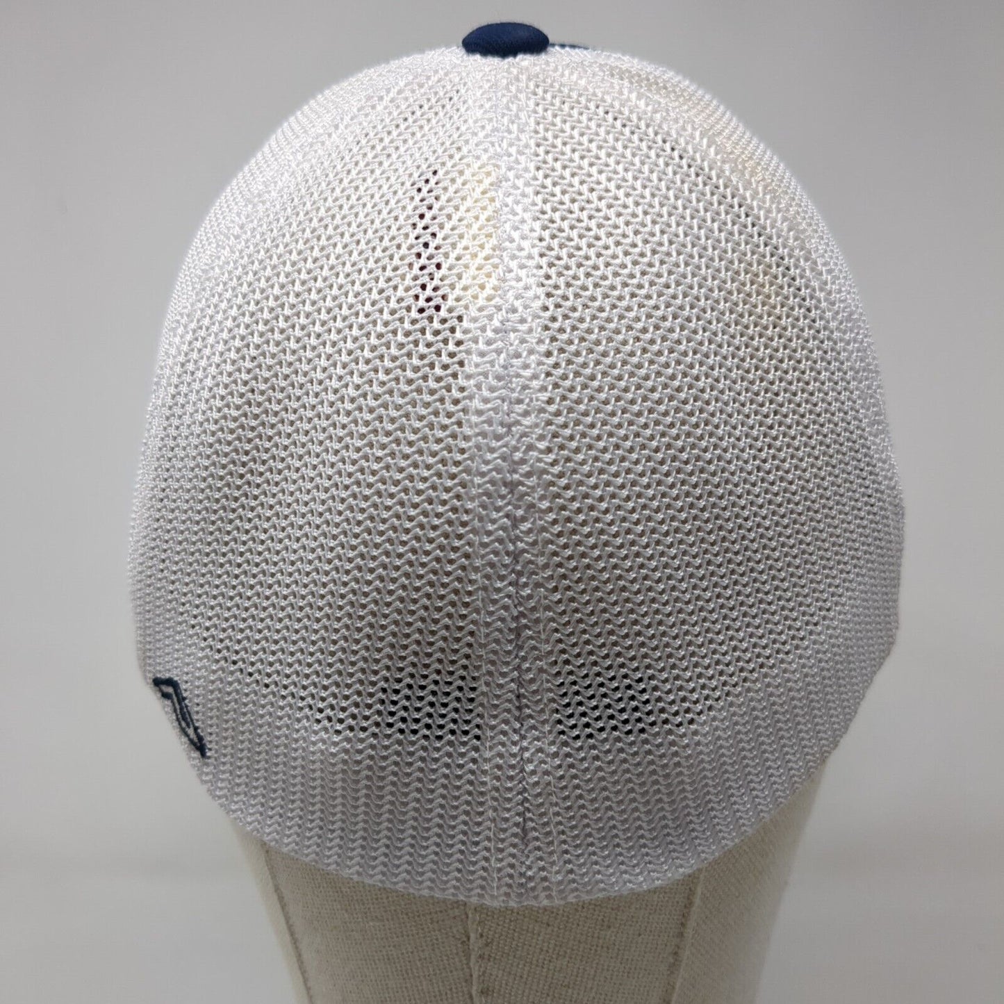 Idaho Fitted Mesh Back Trucker Hat Blue 6 7/8-7 3/8 Pacific Headwear