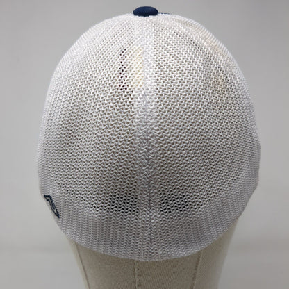 Idaho Fitted Mesh Back Trucker Hat Blue 6 7/8-7 3/8 Pacific Headwear