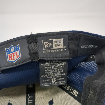 New Era Seattle Seahawks Blue Baseball Cap M NFL Mesh Stretch Fit Logo Hat