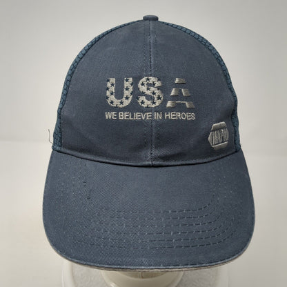 USA We Believe in Heroes NAPA Strapback Baseball Cap Blue One Size Patriotic