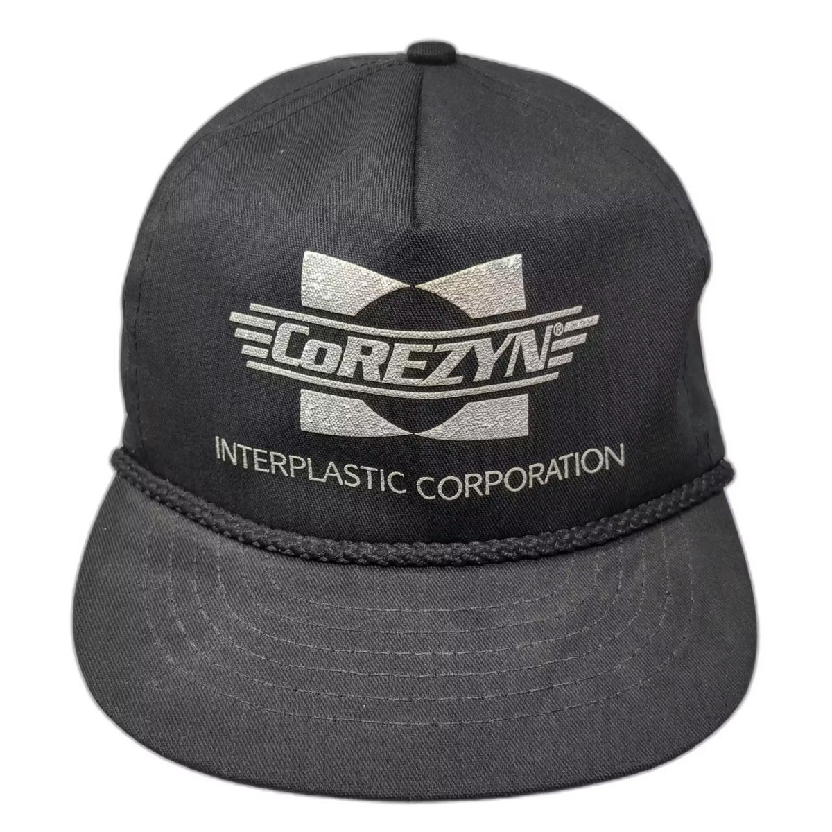 Corezyne Interplastic Corporation 5 Panel Hat Black One Size Rope Slideback