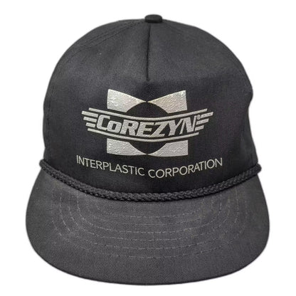 Corezyne Interplastic Corporation 5 Panel Hat Black One Size Rope Slideback