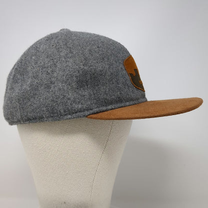 Cirque Baseball Cap Gray One Size Boise ID Skyline Patch Strapback Brown Hat