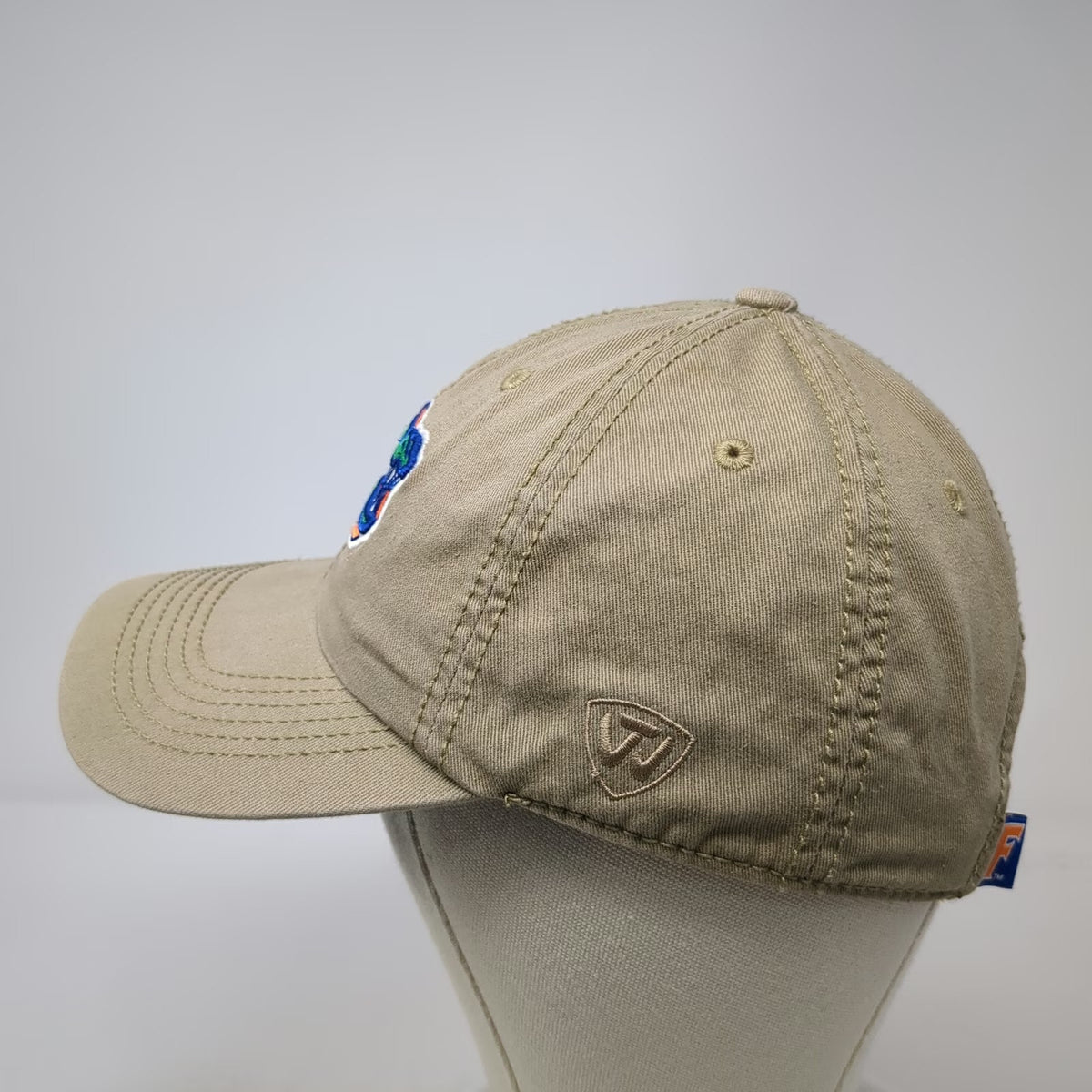 Florida Gators NCAA Top of the World Beige Cap One Size Embroidered Strapback