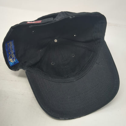 Hawaiian Headwear Baseball Cap Black One Size Floral Hawaii Graphic Flag Hat