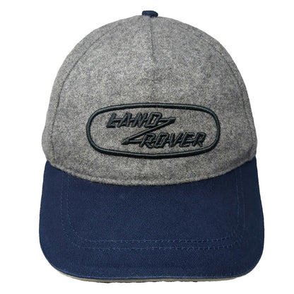 Land Rover 5 Panel Gray Blue Wool Blend Hat One Size Embroidered Logo Cap