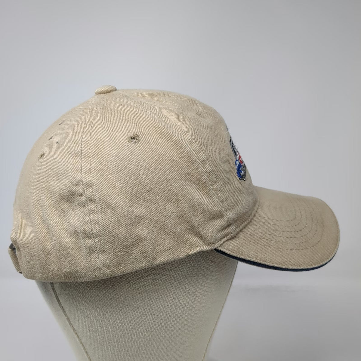 Sportsman Baseball Cap Beige One Size Chevy Duty Trucks Embroidered Cotton Hat