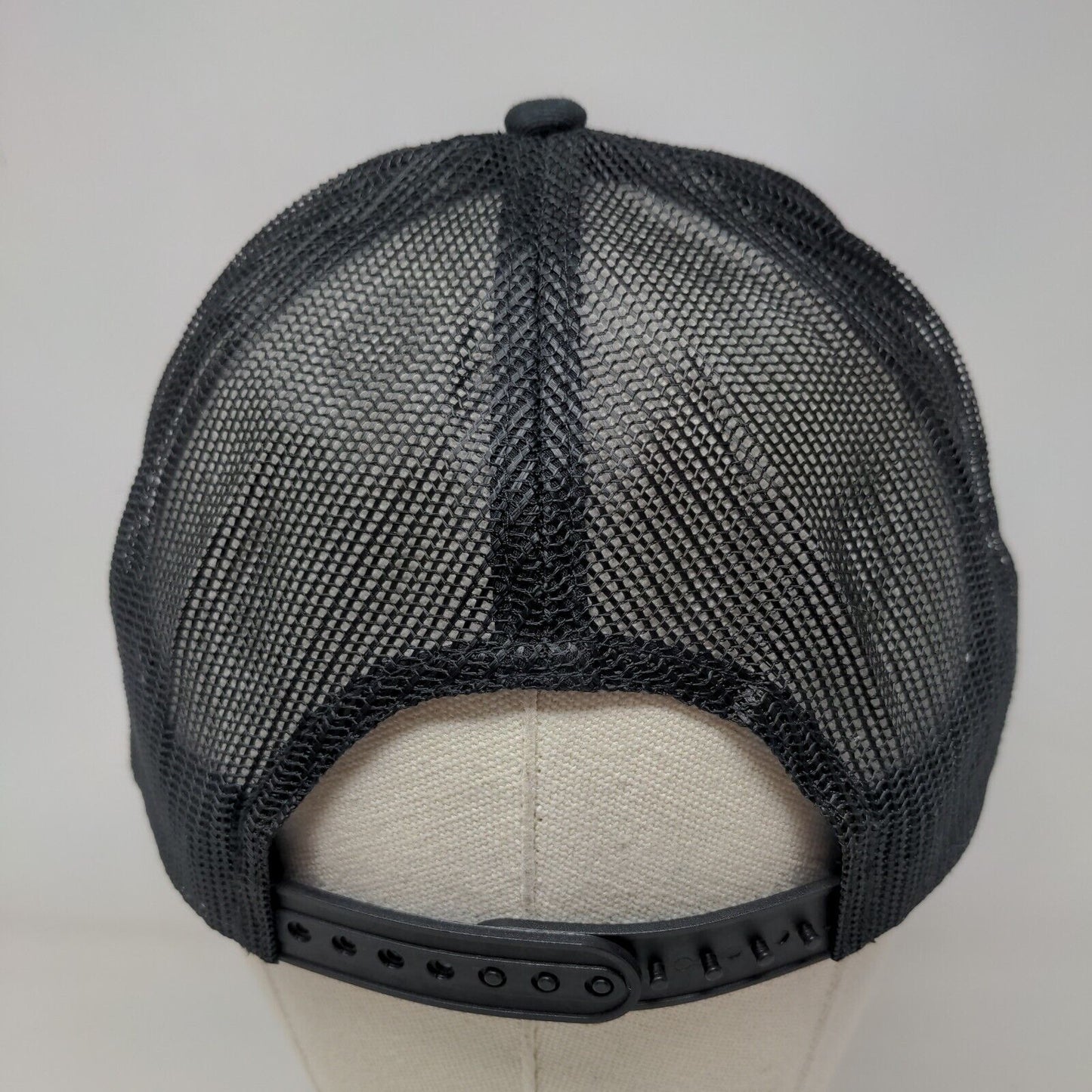 Safe Industries Snapback Trucker Hat Black One Size Mesh Back Port Authority