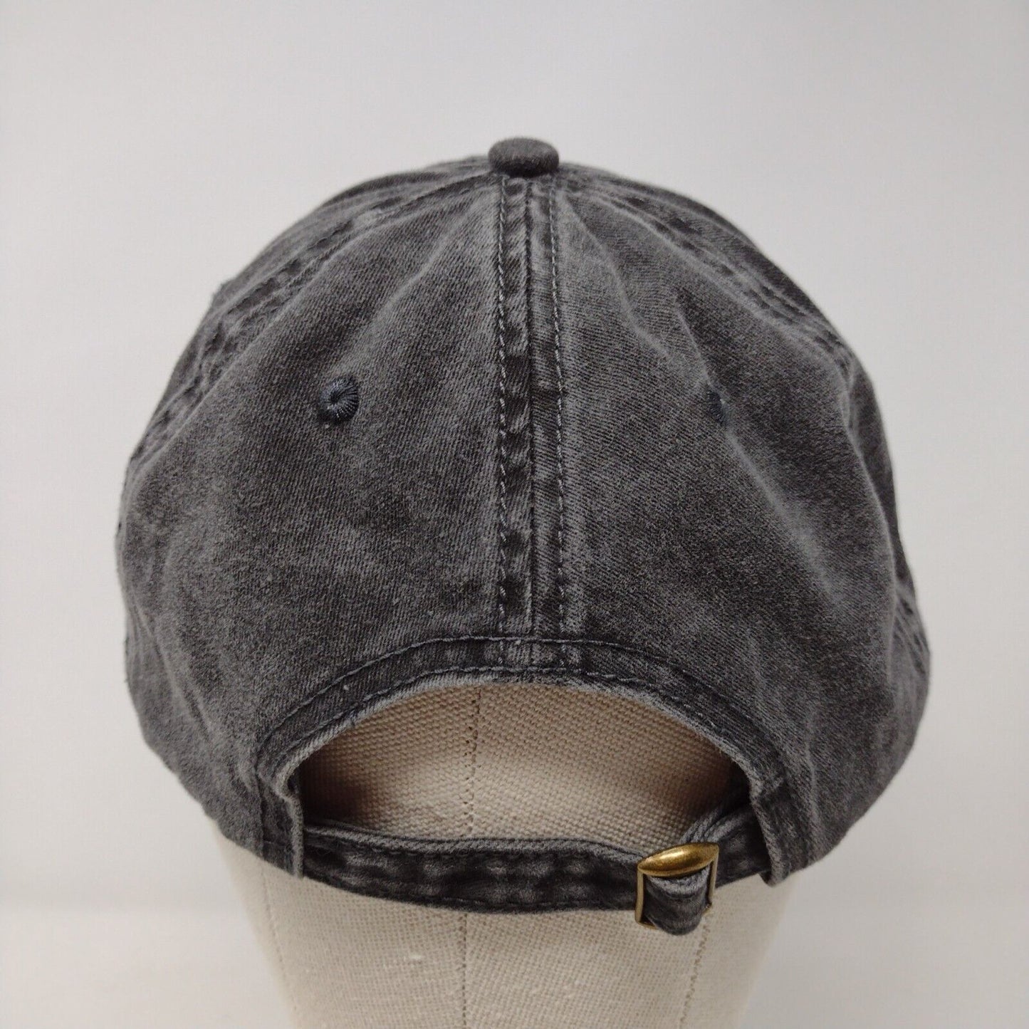 Unbranded Slideback Hat Gray OSFA Adjustable 6 Panel Blank Solid