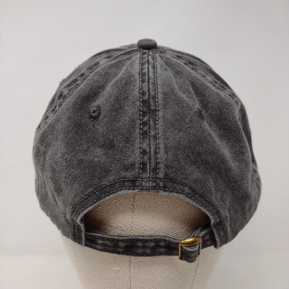 Unbranded Slideback Hat Gray OSFA Adjustable 6 Panel Blank Solid