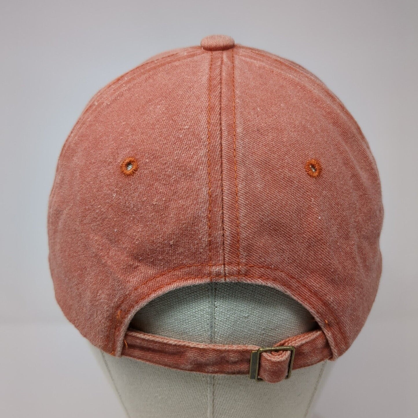 Dog Mom Slideback Hat Orange OSFA Adjustable Vented Holes 6 Panel Cotton