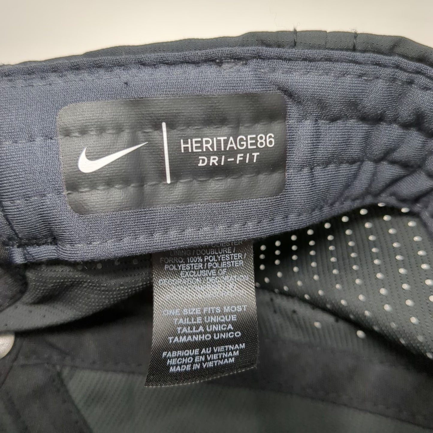 Nike Baseball Cap Black OSFM Dri-FIT Hewlett Packard Enterprise Strapback Hat