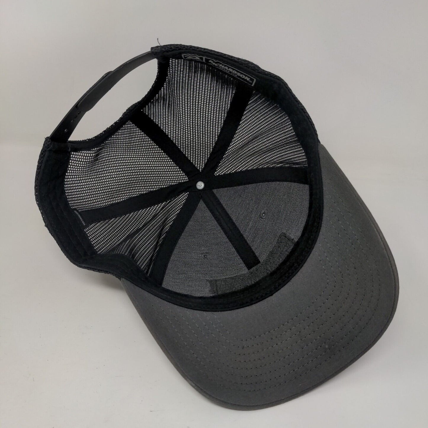 Arm-Strong Snapback Trucker Hat Gray One Size Adjustable Mesh Back Richardson