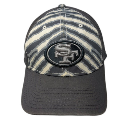 New Era Zubaz San Francisco 49ers NFL Cap Gray L Zebra Pattern Stretch Fit Hat