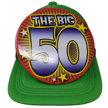 Green Trucker Hat One Size The Big 50 50th Birthday Novelty Mesh Snapback Hat
