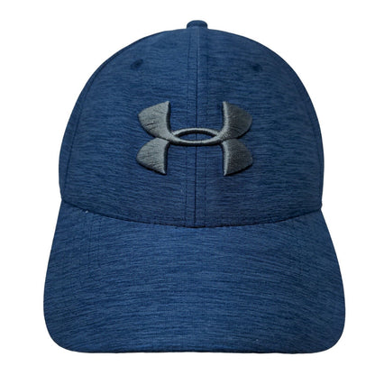 Under Armour Fitted Hat Blue M/L Embroidered Breathable Vented Holes 6 Panel