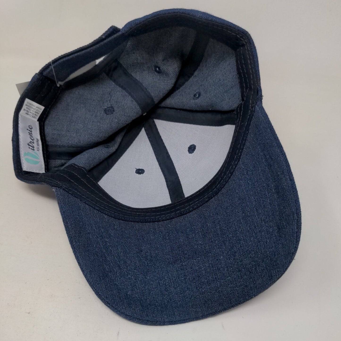 Panthers Strapback Hat Blue OSFA Adjustable Graphic Print Vitronic W/Tags