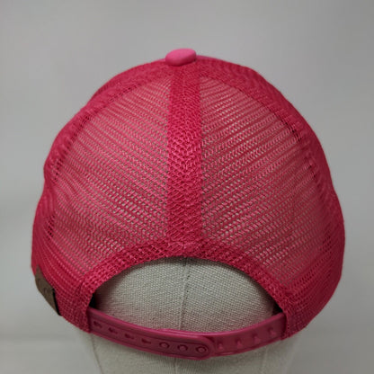 Cowgirl Bling Snapback Mesh Back Trucker Hat Pink One Size Rhinestone