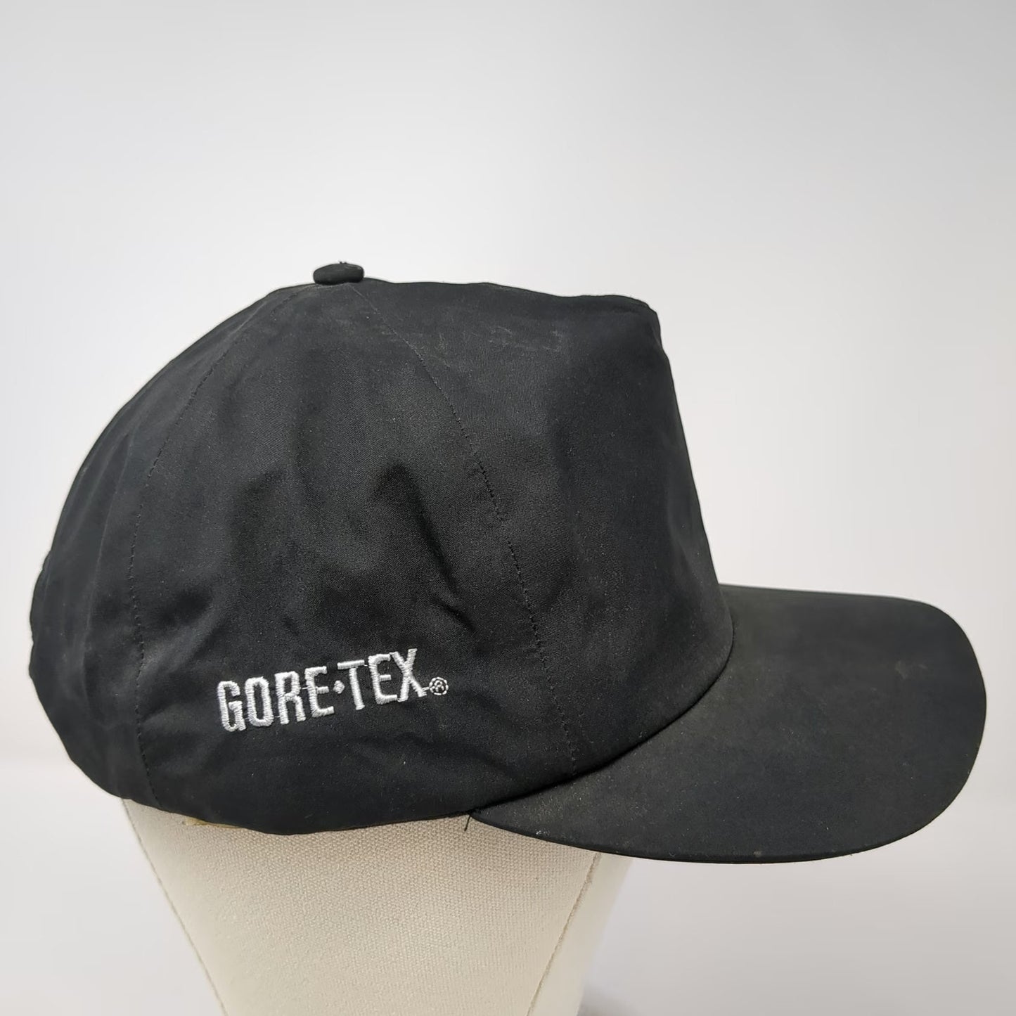 Mad Hatters Gore-Tex 5 Panel Hat Black One Size Snapback Side Logo Embroidery