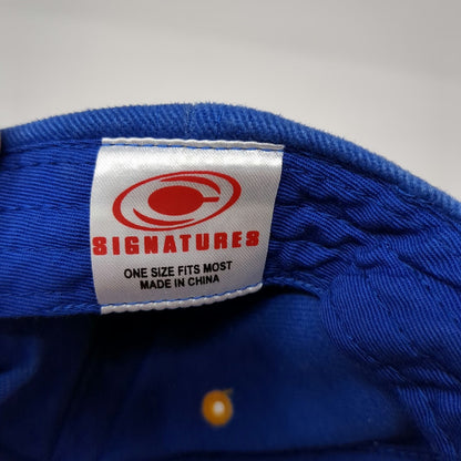 Signatures UCLA Bruins NCAA Blue Yellow One Size Strapback Cap Script Logo Hat