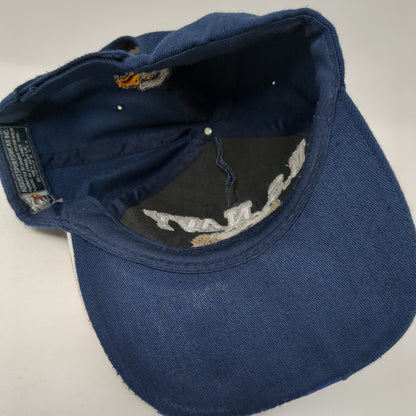 US Navy American Flag Strapback Hat Blue OS Adjustable Embroidered Patriotic