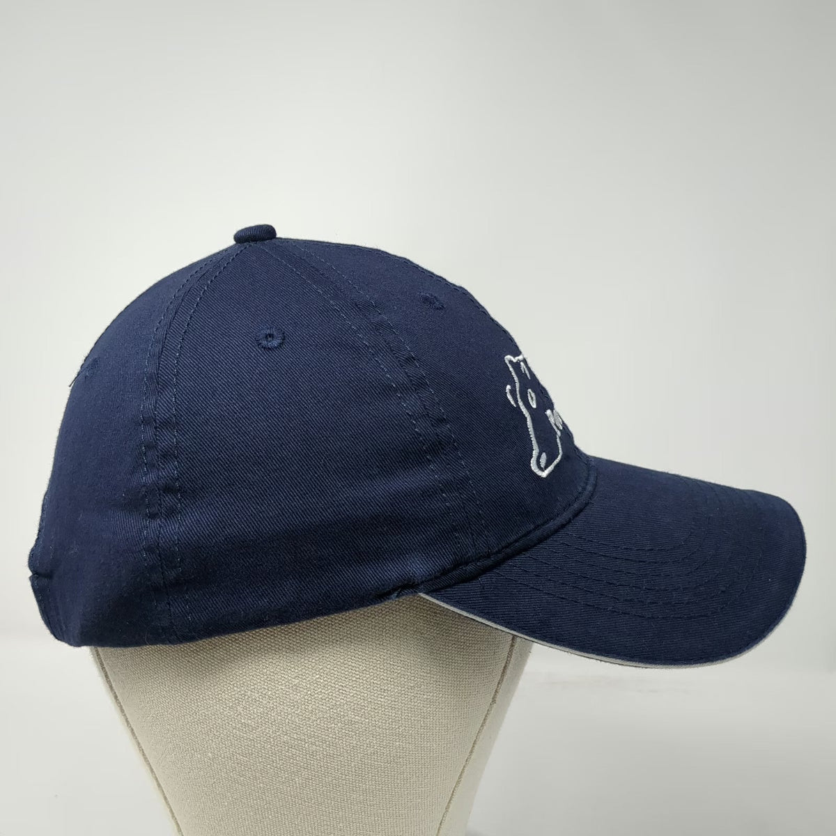 Pedigree Poulin Grain Cow Blue Baseball Cap Hat One Size Strapback Sandwich Brim