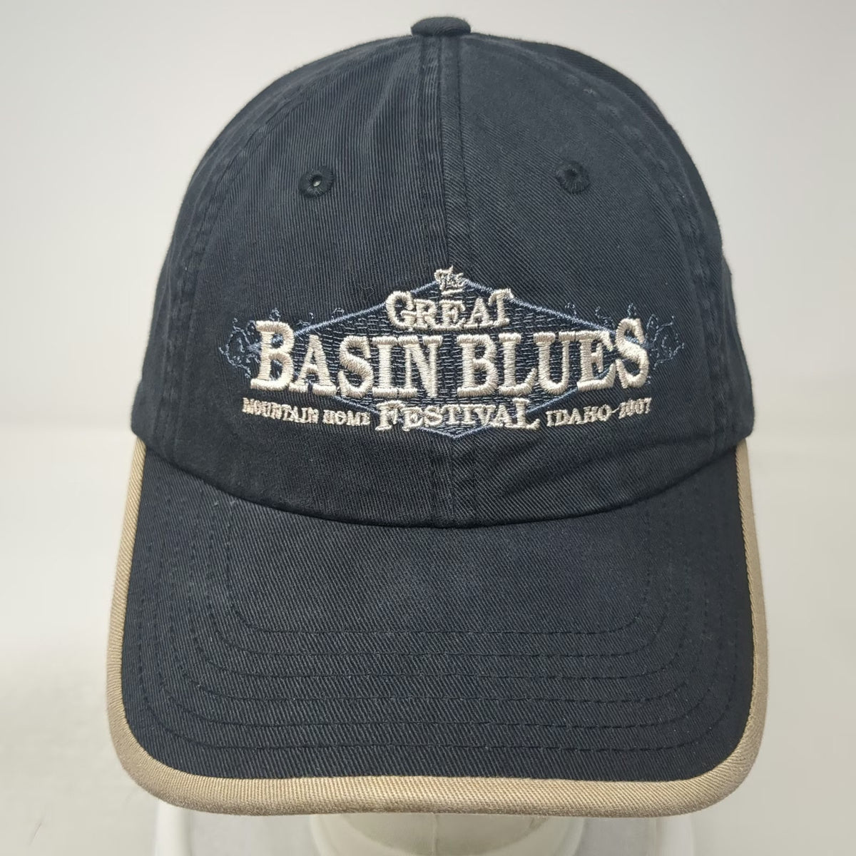 Port & Company Baseball Cap Black One Size Strapback Festival Idaho 2007 Hat