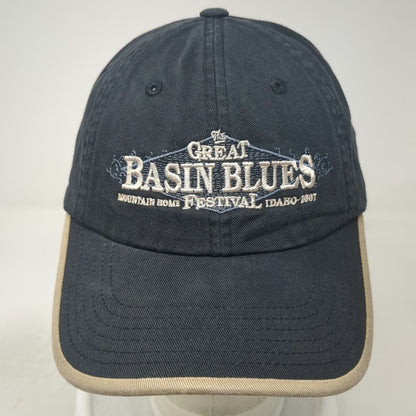 Port & Company Baseball Cap Black One Size Strapback Festival Idaho 2007 Hat