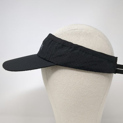 Black Visor One Size Belize Anchor Perforated Polyester Adjustable Slideback Hat