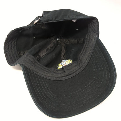 SpongeBob SquarePants Slideback Hat Black One Size 6 Panel Nickelodeon