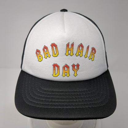 Bad Hair Day Snapback Trucker Hat Black OS Adjustable Mesh Back Crown Supply